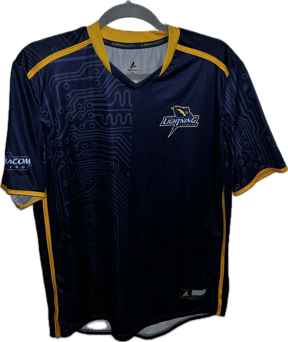 BSN Sports Goldey-Beacon Lightning Esports Jersey Size M Blue Circuit